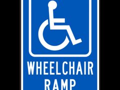 Wheelchair Ramp Sign